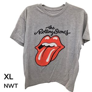 The Rolling Stones Men's T-Shirt in Gray & Red, XL - NWT